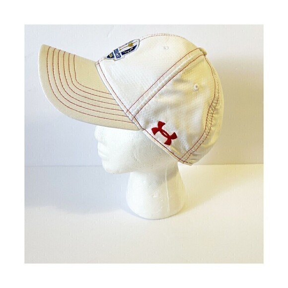 Under Armour Ryder Cup 2016 Hat Cap White Red Hazeltine Adjustable Mens Unisex - Picture 3 of 6